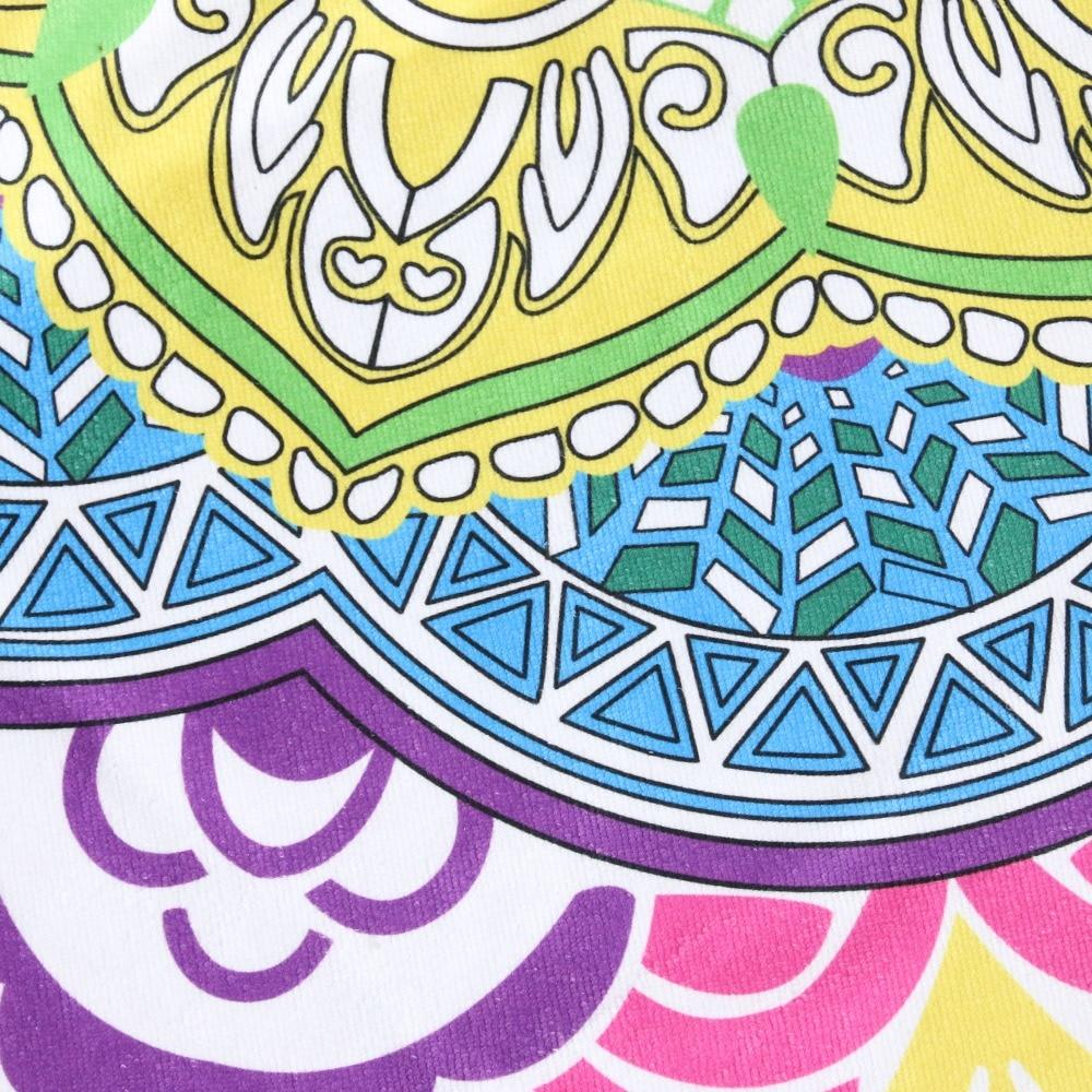 Tassel Indian Toalla Mandala Tapestry Beach Towel – Round Bikini Cover-Up & Lotus Bohemian Yoga Mat | Perfect for Beach & Yoga at InWater.com