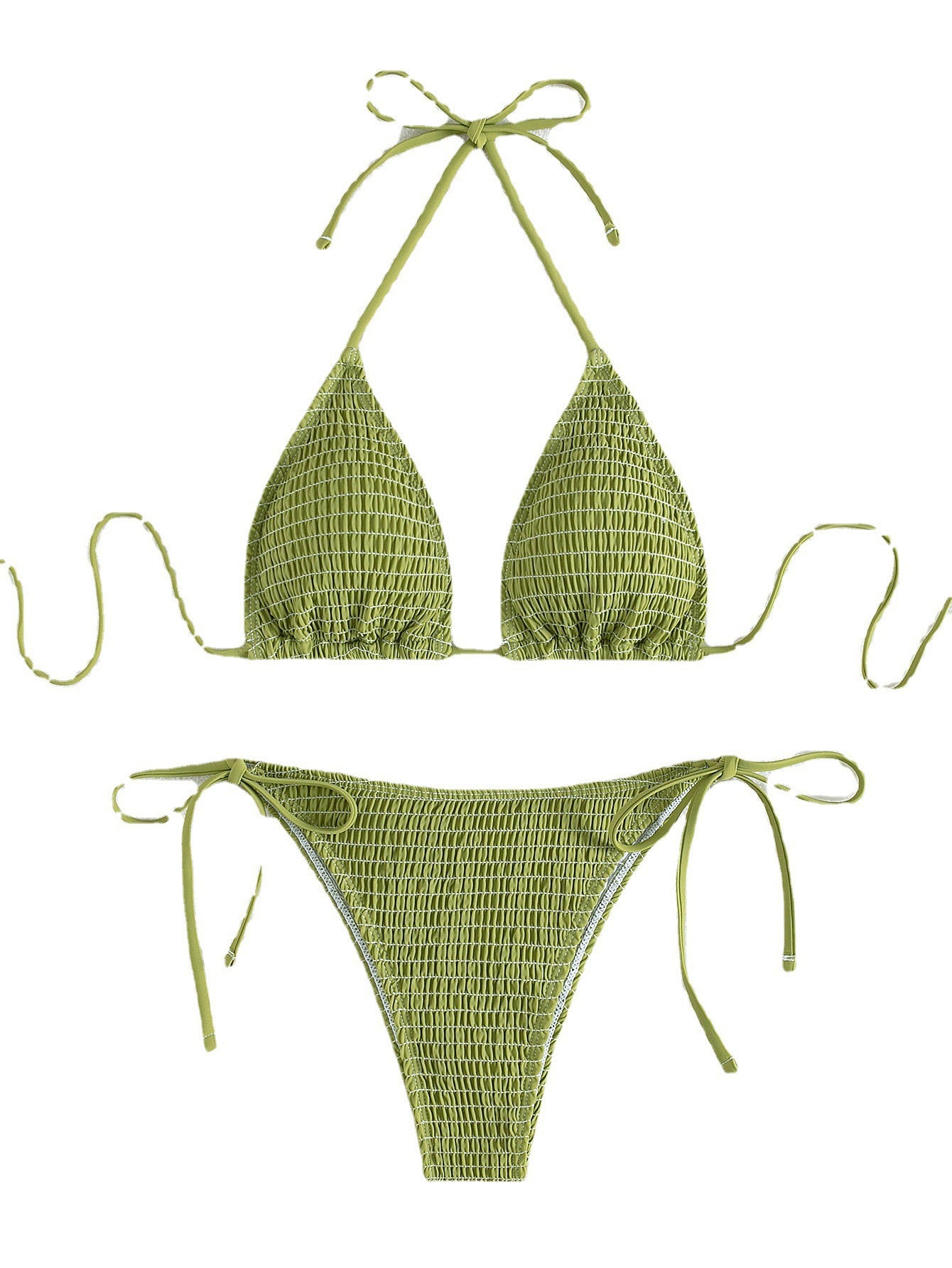 Printed Lace-Up Halter Neck Sexy Bikini – Ideal for In-Water Activities | InWater.com