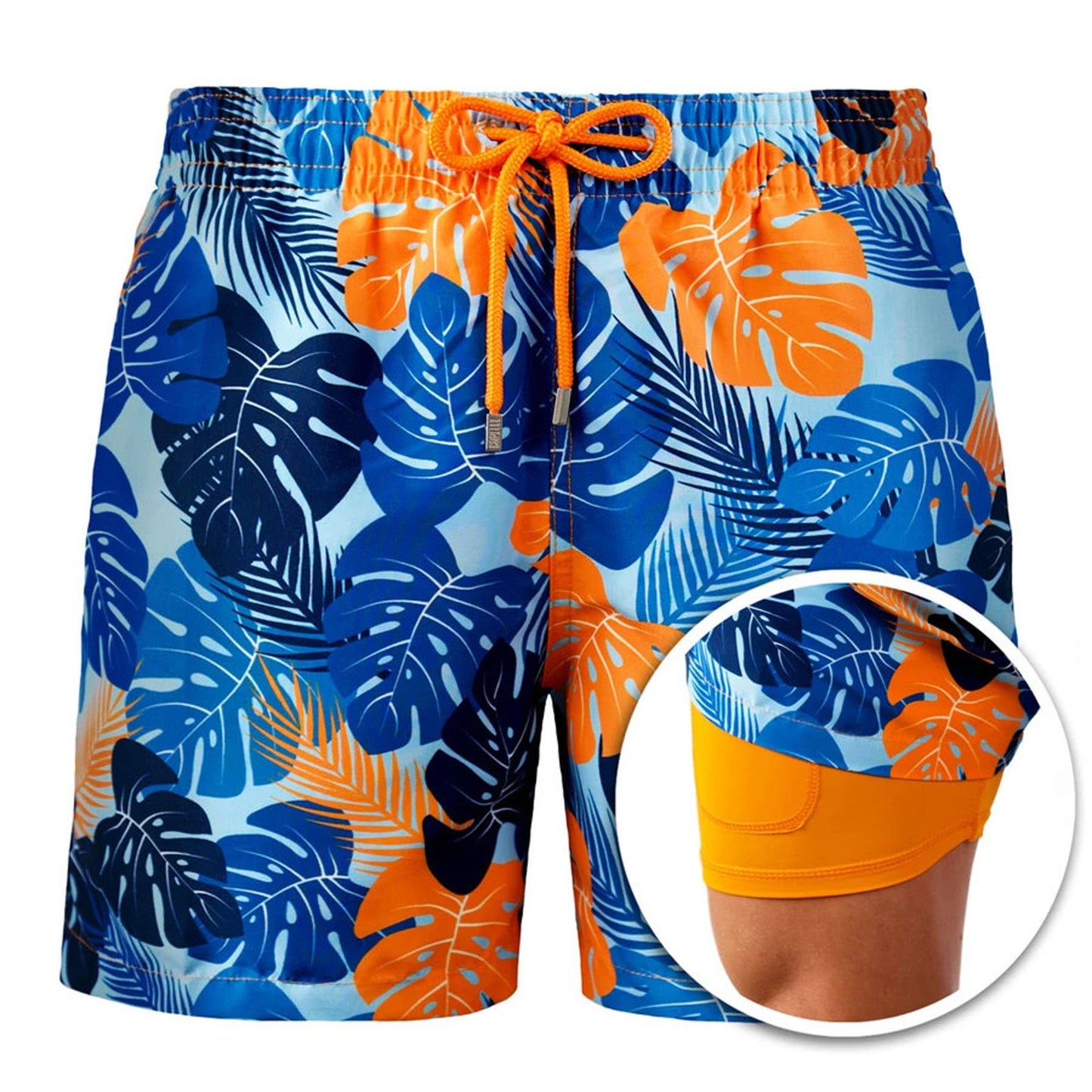 Men’s Summer Beach Shorts – Printed Sweatpants with Double Shorts Design | British Style, Lightweight & Comfortable for the Beach at InWater.com